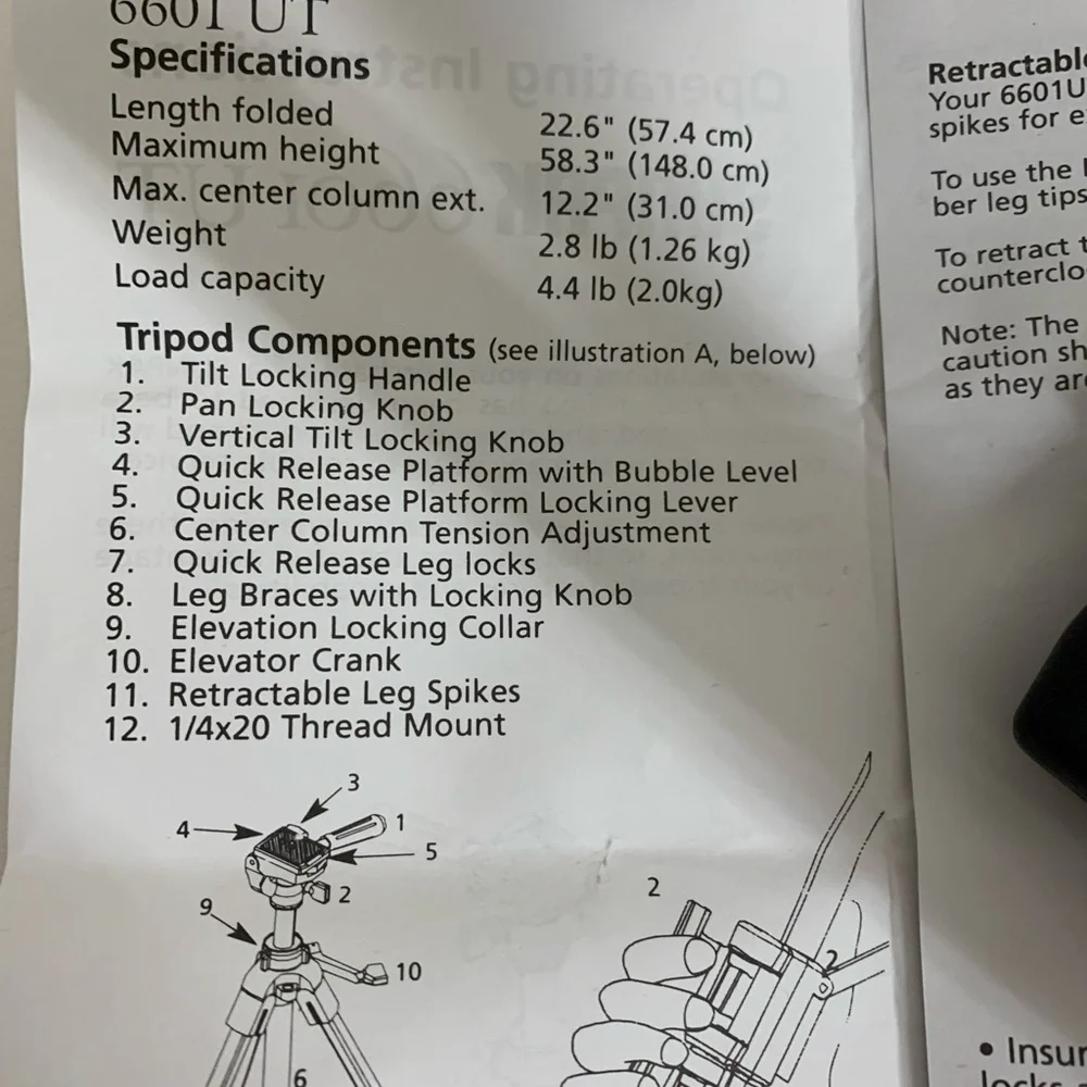 SUNPAK Tripod